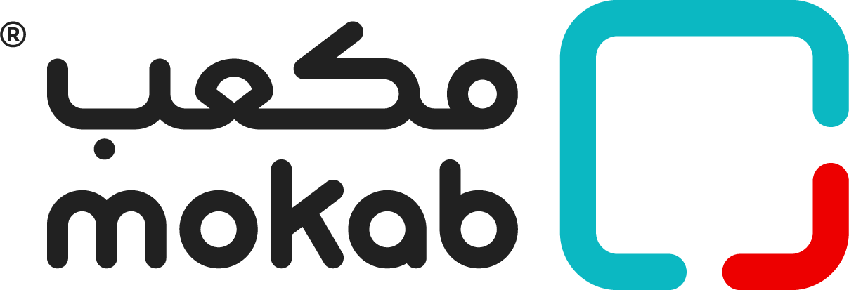 Mokab 4 Mokab logo with Arabic and English wordmarks
